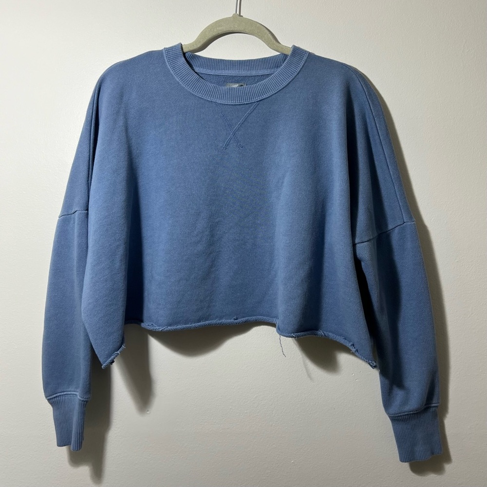 Aerie Cropped Crewneck Sweater